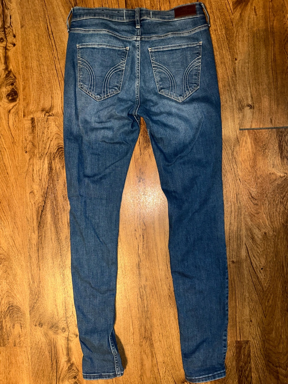 Hollister High-Rise Super Skinny Jeans - Dark Blue